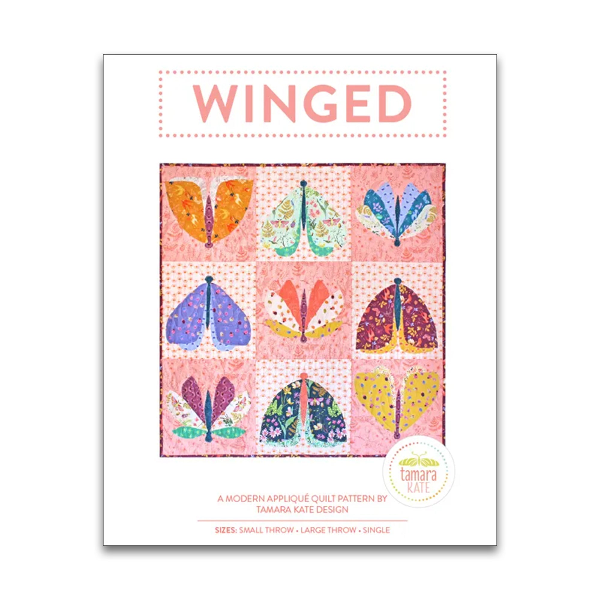 Winged - Quilt Pattern - Tamara Kate - Paper Pattern – Pink Door