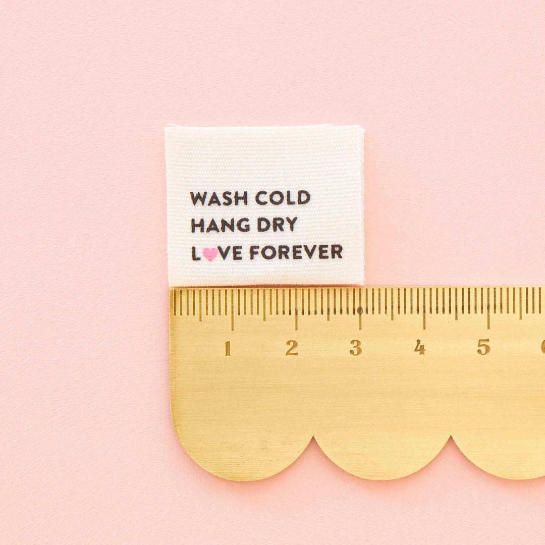 Sarah Hearts - Wash Cold Hang Dry Labels - LC238