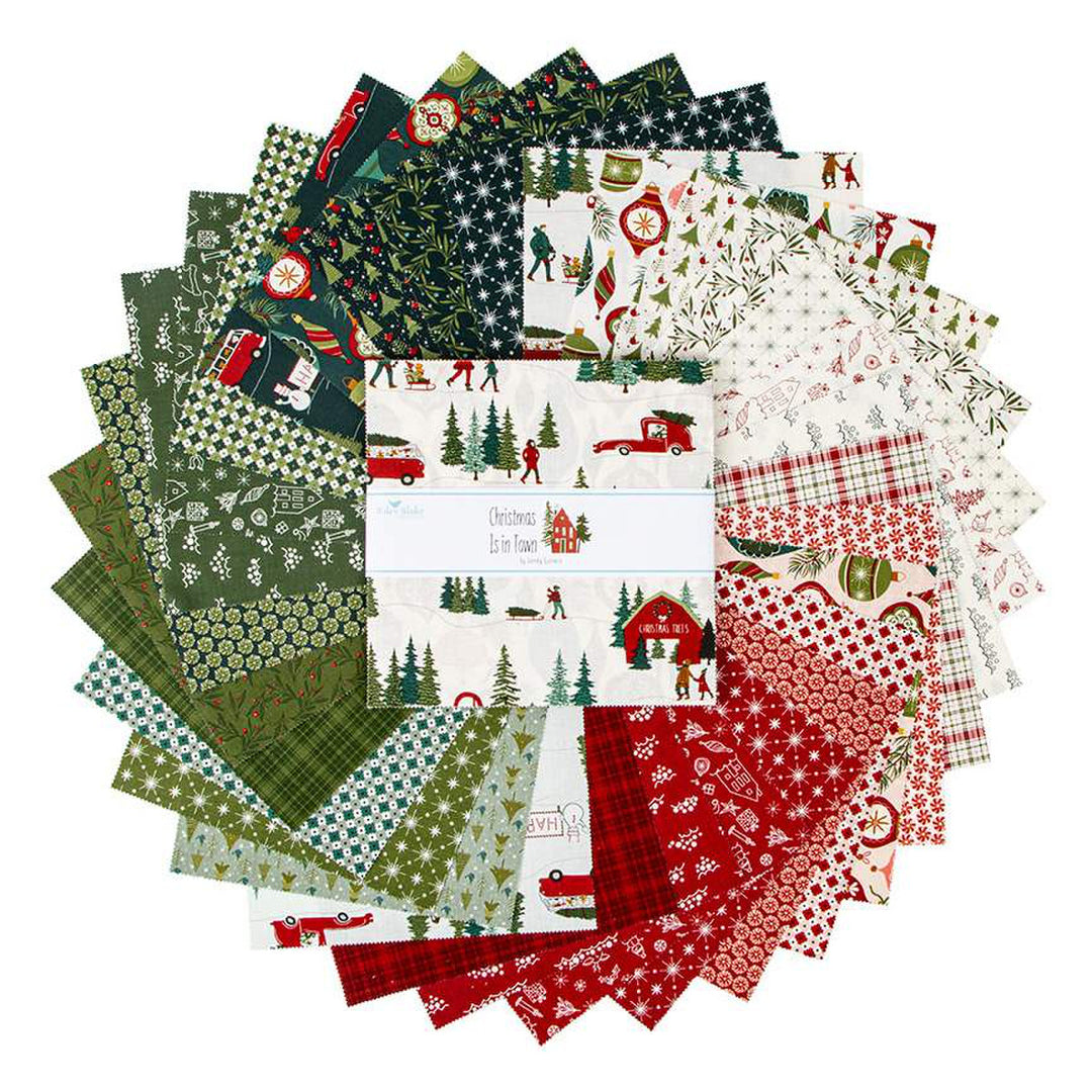 Christmas is in Town - 10" Stacker Bundle of 42 pcs - Sandy Gervais - 10-14740-42