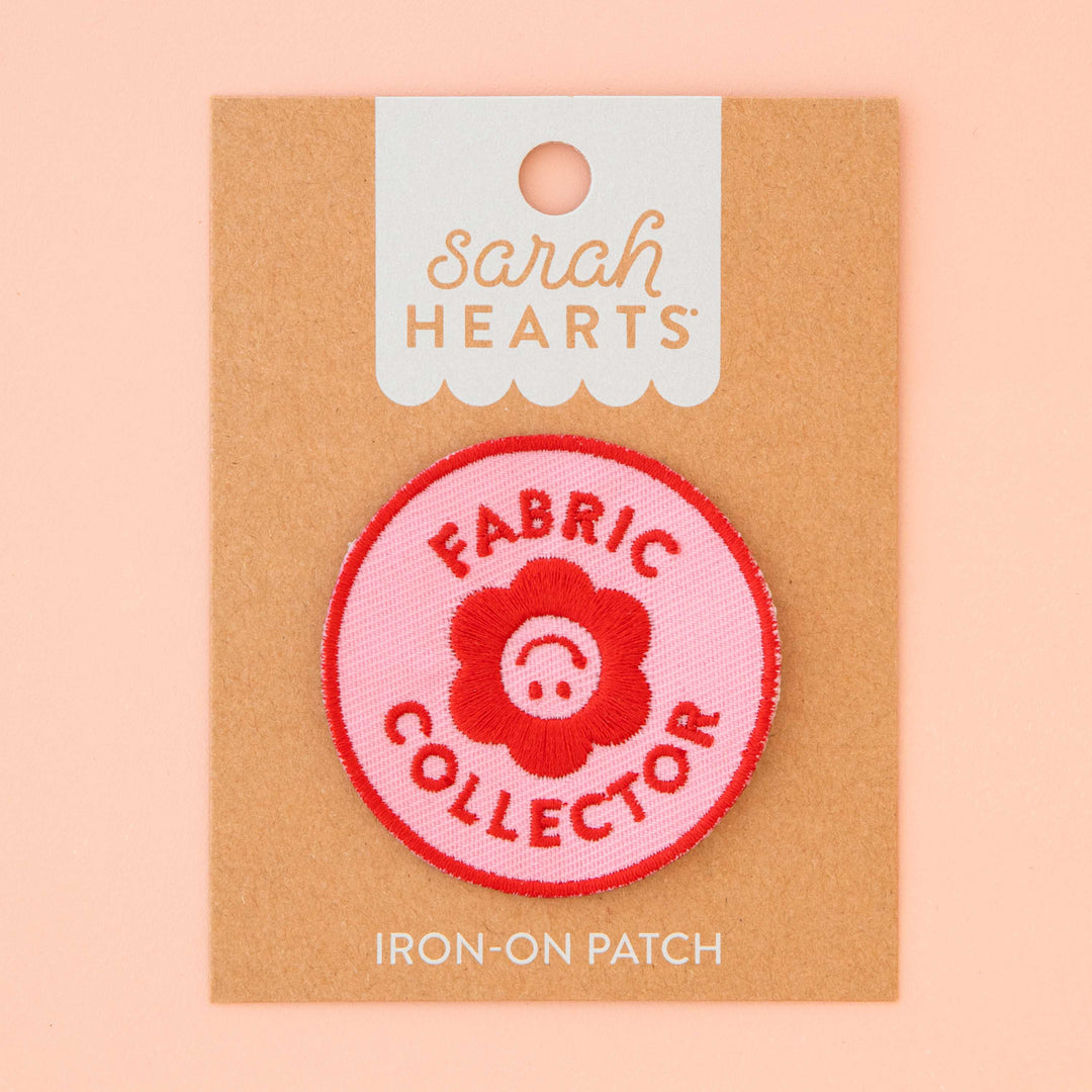 Sarah Hearts - Fabric Collector Iron-On Patch - PA04