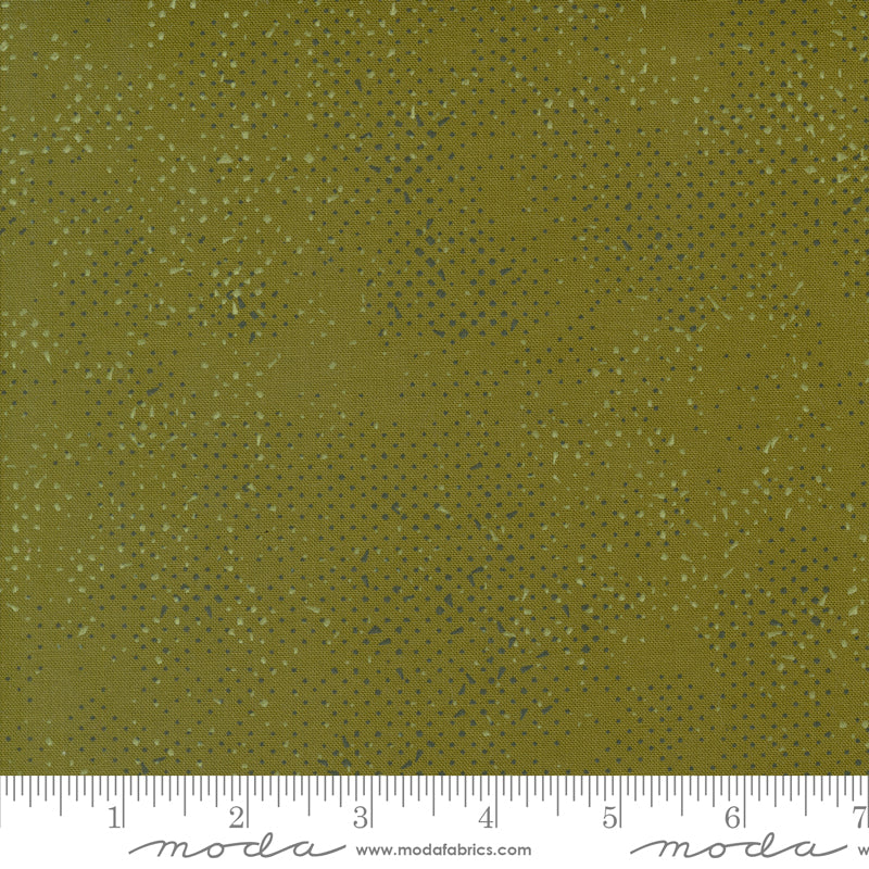 PREORDER - Olive You - Spotted in Olive - Zen Chic - 1660 238 - Half Yard