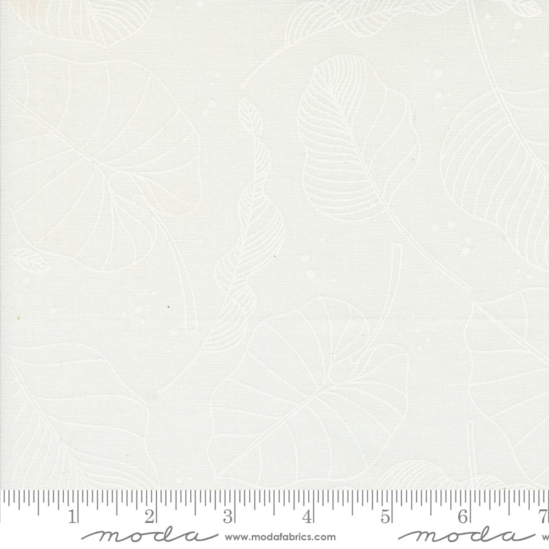 PREORDER - Olive You - Leaves in Cloud - Zen Chic - 1880 19 - Half Yard