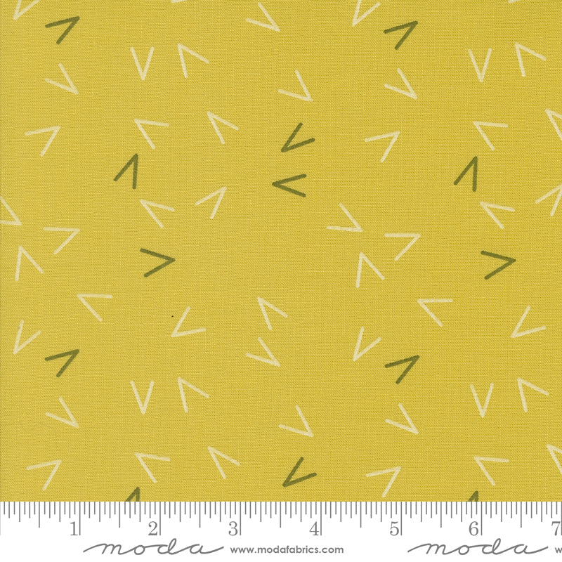 PREORDER - Olive You - Arrows in Maize - Zen Chic - 1883 11 - Half Yard