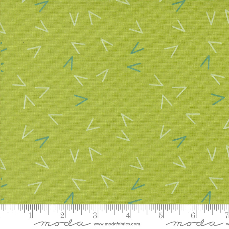PREORDER - Olive You - Arrows in Leaf - Zen Chic - 1883 13 - Half Yard