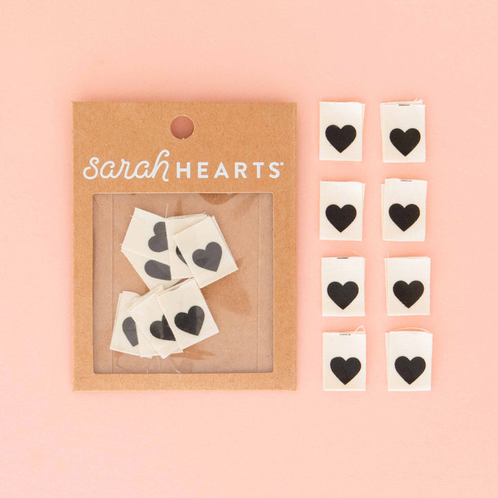 Sarah Hearts - Black Heart - Labels - LC203