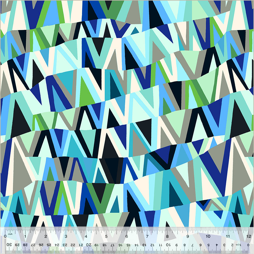 PREORDER - Kaleidoscope - Wavelength in Sea Glass - Annabel Wrigley - 54118D-6 - Half Yard