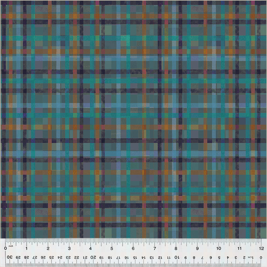  Fur-ever Friends - Playful Plaid in Slate - Gareth Lucas - 54537D-2 - Half Yard