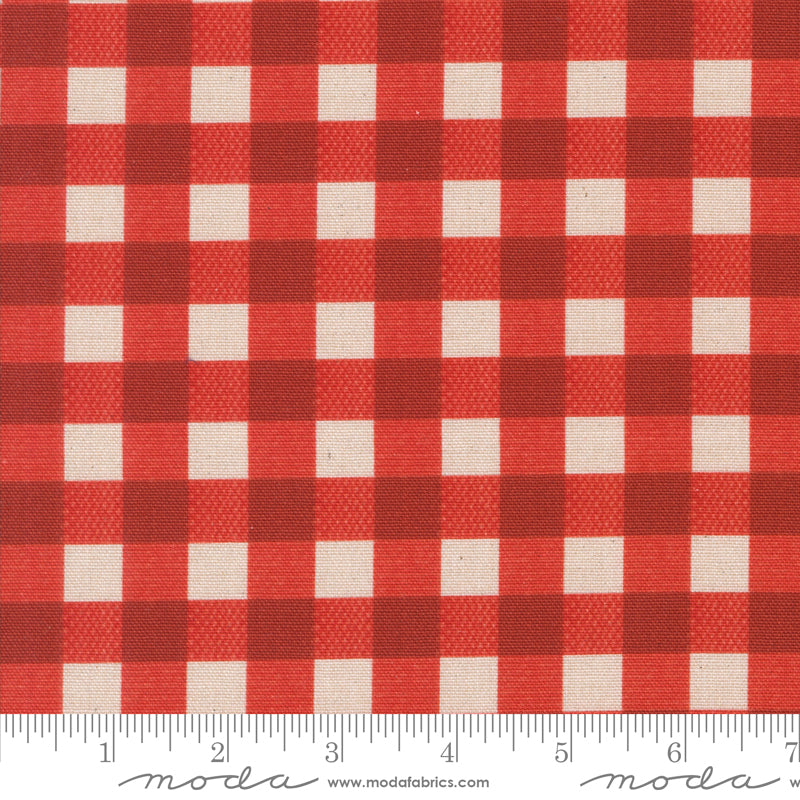 PREORDER - Farm and Garden - Gingham Cotton Canvas in Tomato - Cathe H ...