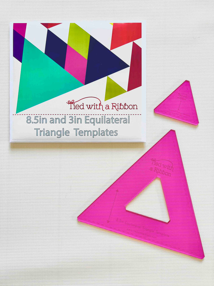 Tied With a Ribbon - End Game - 8.5" and 3" Equilateral Triangle Acrylic Template Set