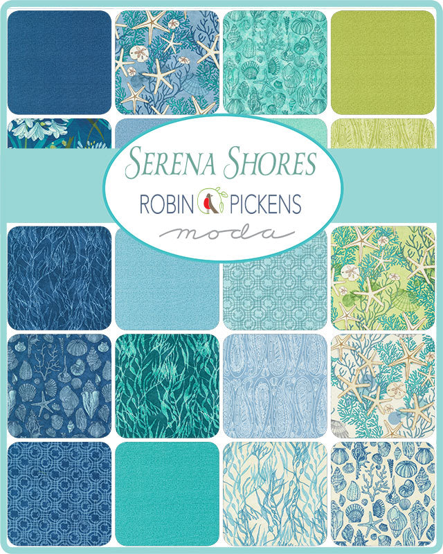 Serena Shores 5-Inch Charm Pack, 42 Pieces - by Robin Pickens