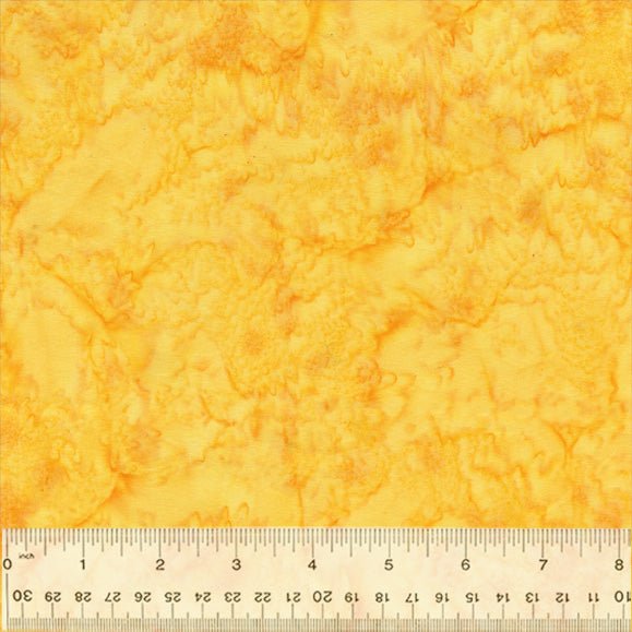 A closeup shot of the quilting fabric pattern called BeColourful Blush, designed by Jacqueline de Jonge, in the summer glow colorway. The SKU is BCB2Q-X.