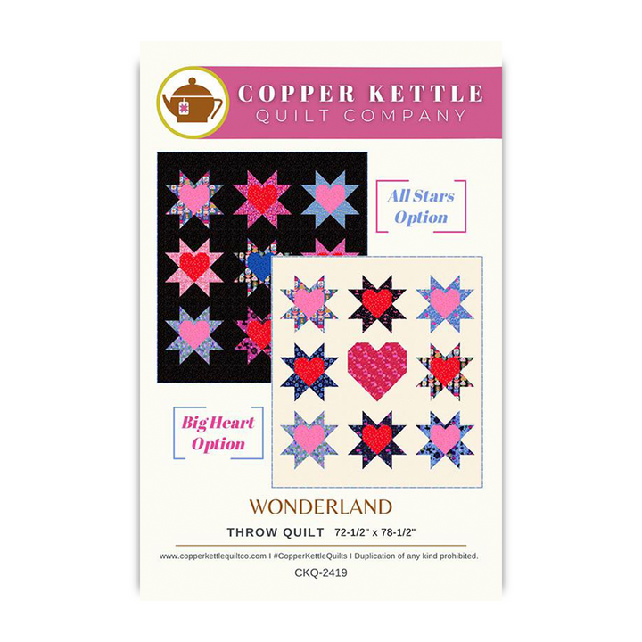 PREORDER - Wonderland Quilt Pattern - Sarah Sumbera - CKQ 2419 - Printed Pattern