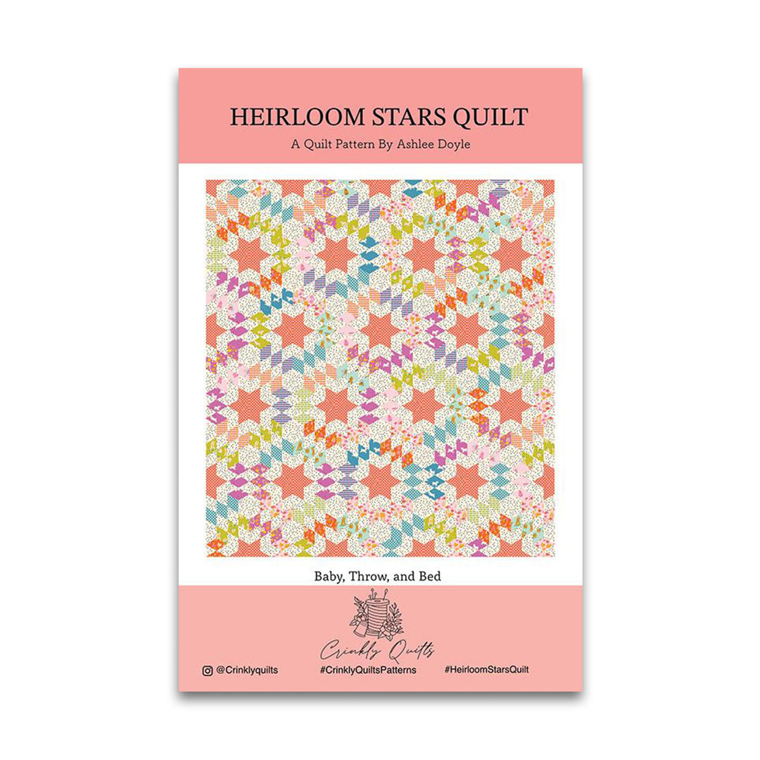 PREORDER - Heirloom Stars Quilt Pattern - Ashlee Doyle - CQ 019 - Printed Pattern