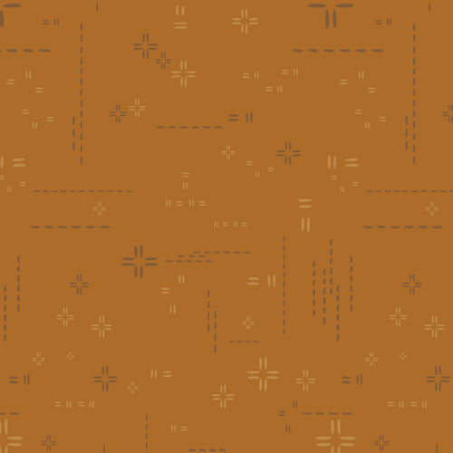 Cotton quilting fabric pattern called 'Pecan Praline'. Part of the 'Decostitch Elements' fabric collection. Designed by Art Gallery Fabrics for fabric company Art Gallery Fabrics. SKU: DSE-714. 44-45 inch width.