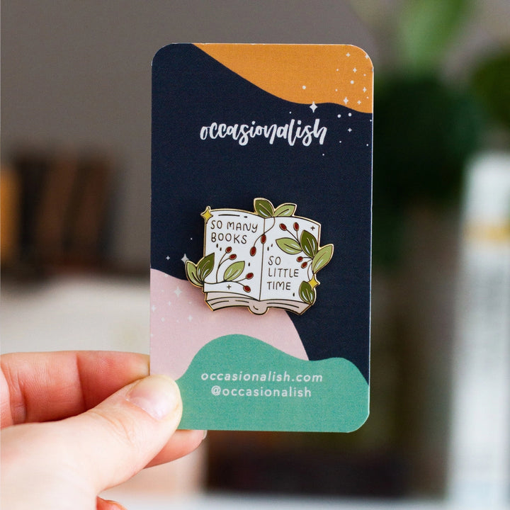 So Many Books Enamel Pin - Occasionalish