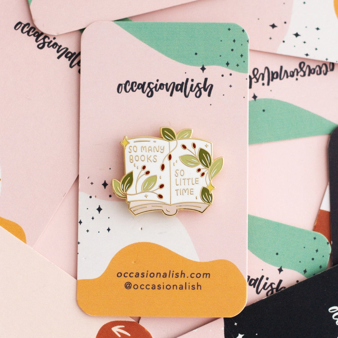 So Many Books Enamel Pin - Occasionalish