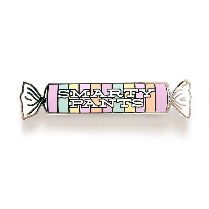 Smarty Pants Enamel Pin - Smarty Pants Paper