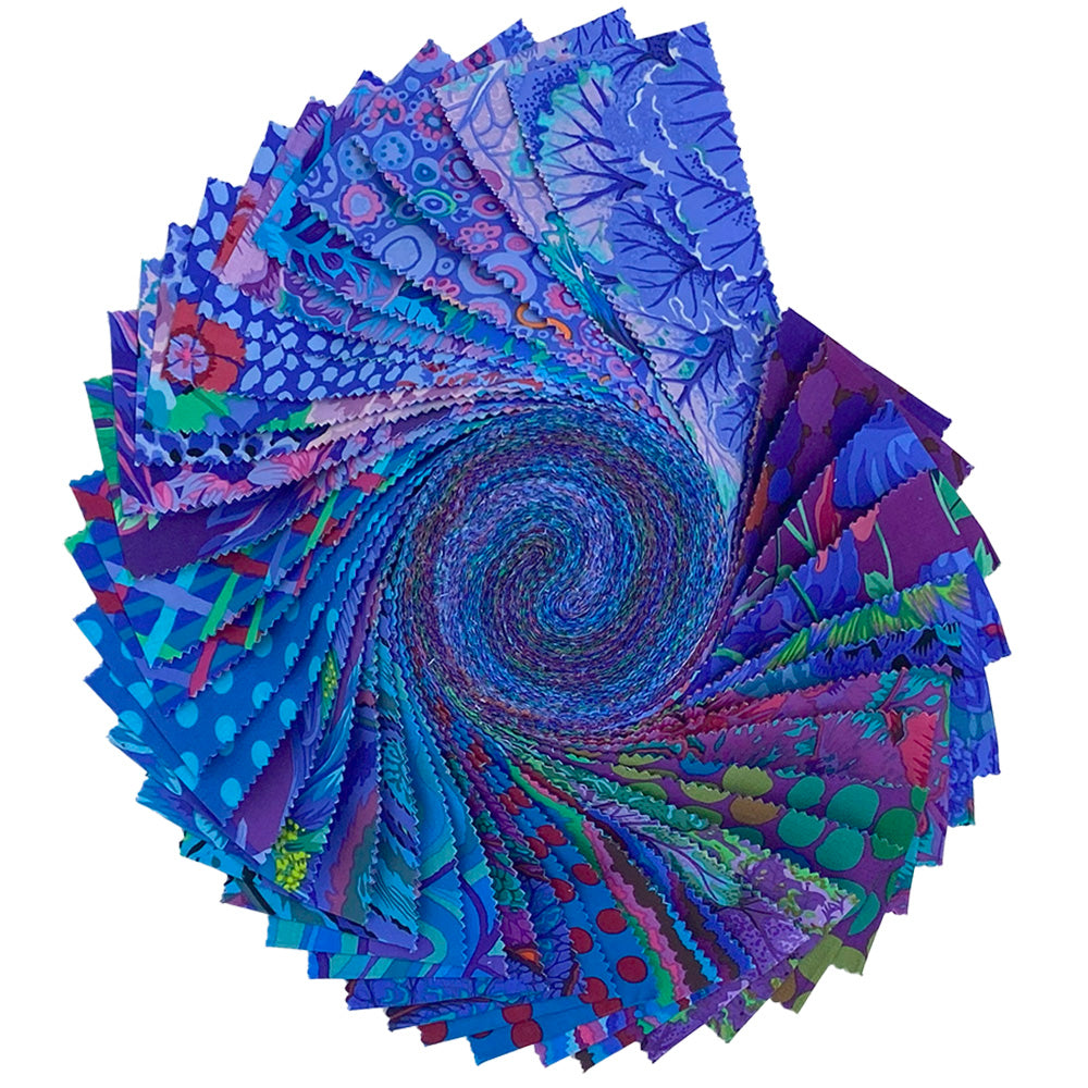 Kaffe Classics Plus (Royal) - 2.5-Inch Design Roll, 40 pieces - by Kaffe Fassett Collective