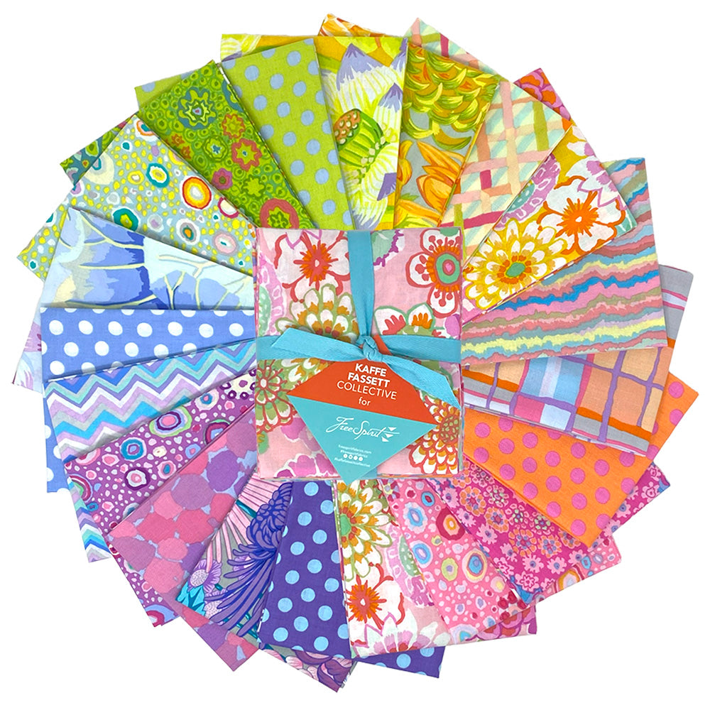 Kaffe Classics Plus (Sorbet) - Fat Quarter Bundle, 20 pieces - by Kaffe Fassett Collective