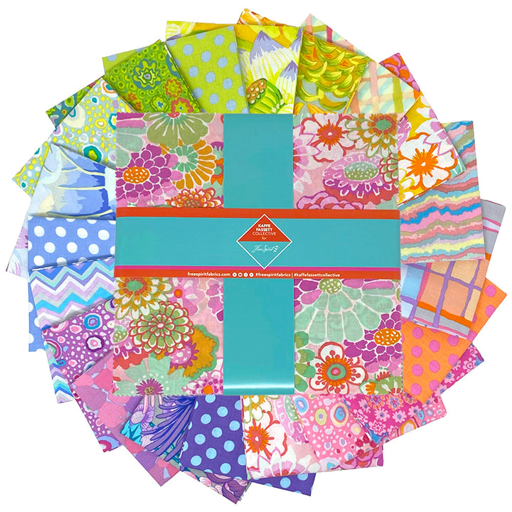 Kaffe Classics Plus (Sorbet) - 10-Inch Charm Pack, 42 pieces - by Kaffe Fassett Collective