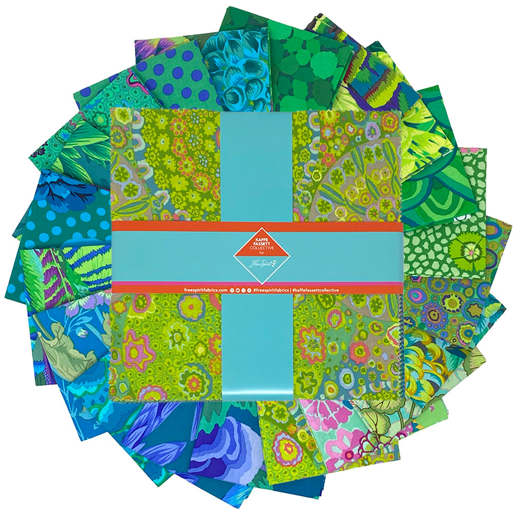 Kaffe Classics Plus (Tidal) - 10-Inch Charm Pack, 42 pieces - by Kaffe Fassett Collective