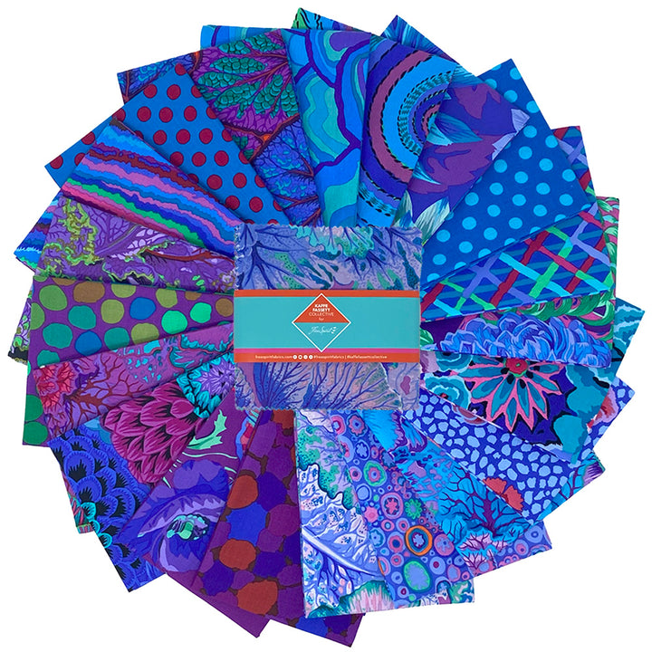 Kaffe Classics Plus (Royal) - 5-Inch Charm Pack, 42 pieces - by Kaffe Fassett Collective