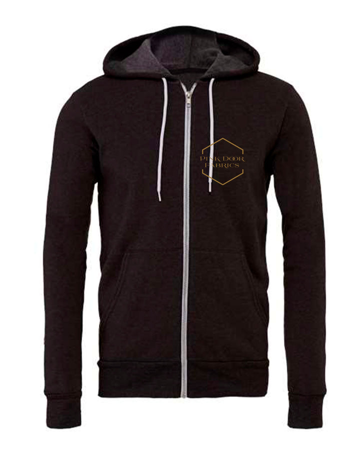 Pink Door Apparel - Men's / Unisex Full Zip Hooded Sweatshirt