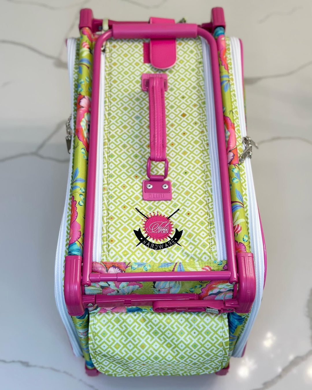 Tutto 2XL Sewing Machine Bag On Wheels - Pink Modern