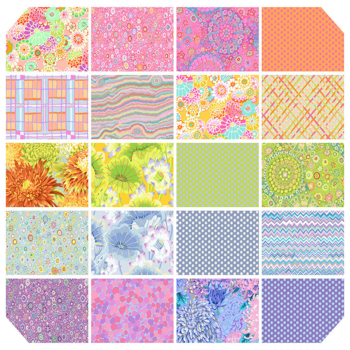 Kaffe Classics Plus (Sorbet) - 5-Inch Charm Pack, 42 pieces - by Kaffe Fassett Collective