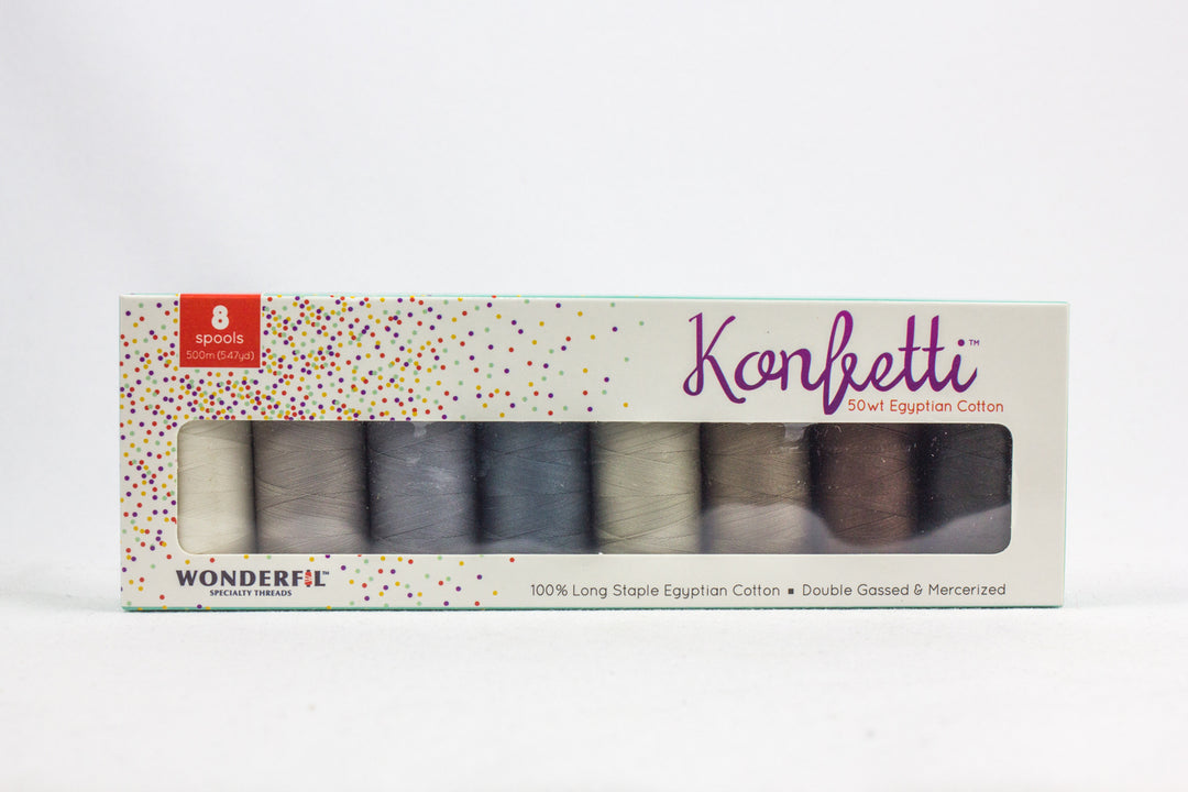 Wonderfil - Konfetti 8 Spool Set - Sand and Seaglass