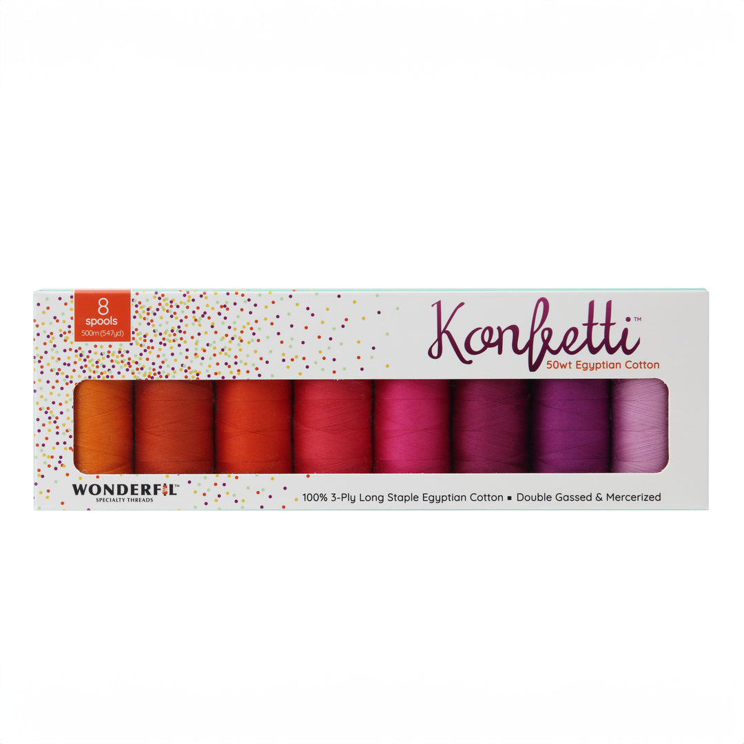 Wonderfil - Konfetti 8 Spool Set - Peony Blooms