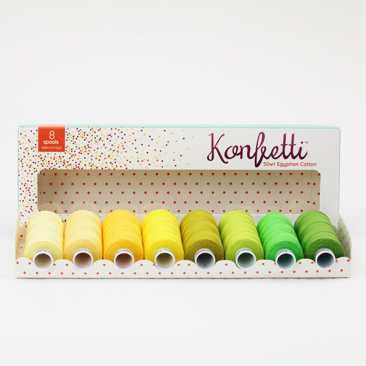 Wonderfil - Konfetti 8 Spool Set - Key Lime Pie