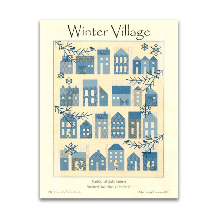 Winter Village - Paper Pattern - Laundry Basket Quilts - LBQ-0634-P