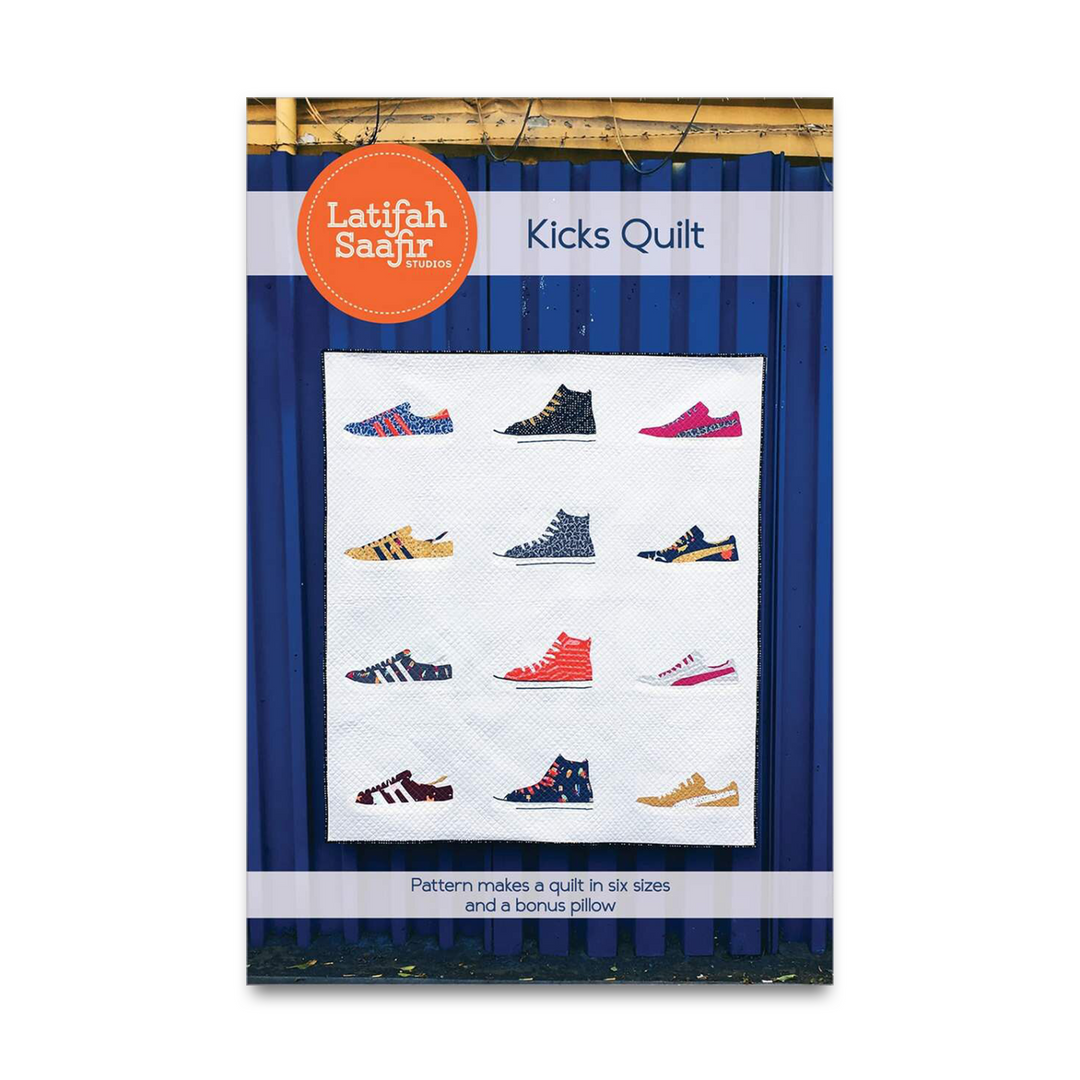 PREORDER - Kicks Quilt Pattern - Latifah Saafir Studios - P256-KICKS - Printed Pattern