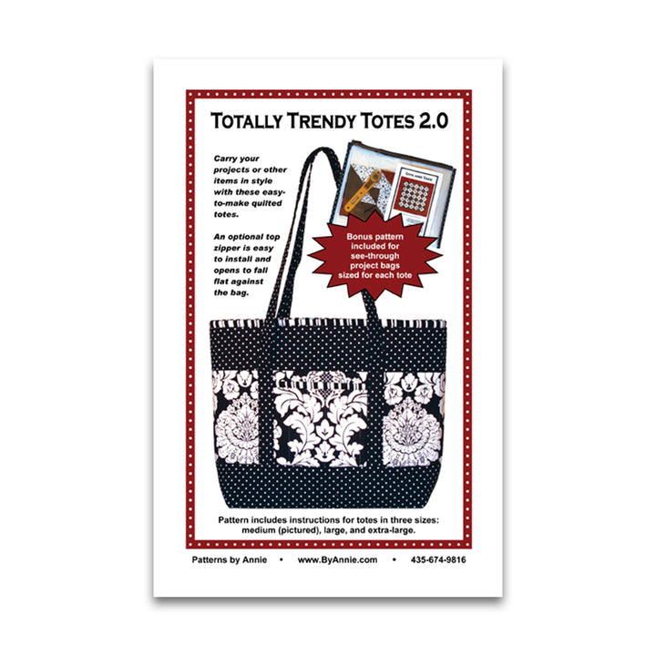 Totally Trendy Totes II - By Annie - Printed Bag Pattern - PBA112-2