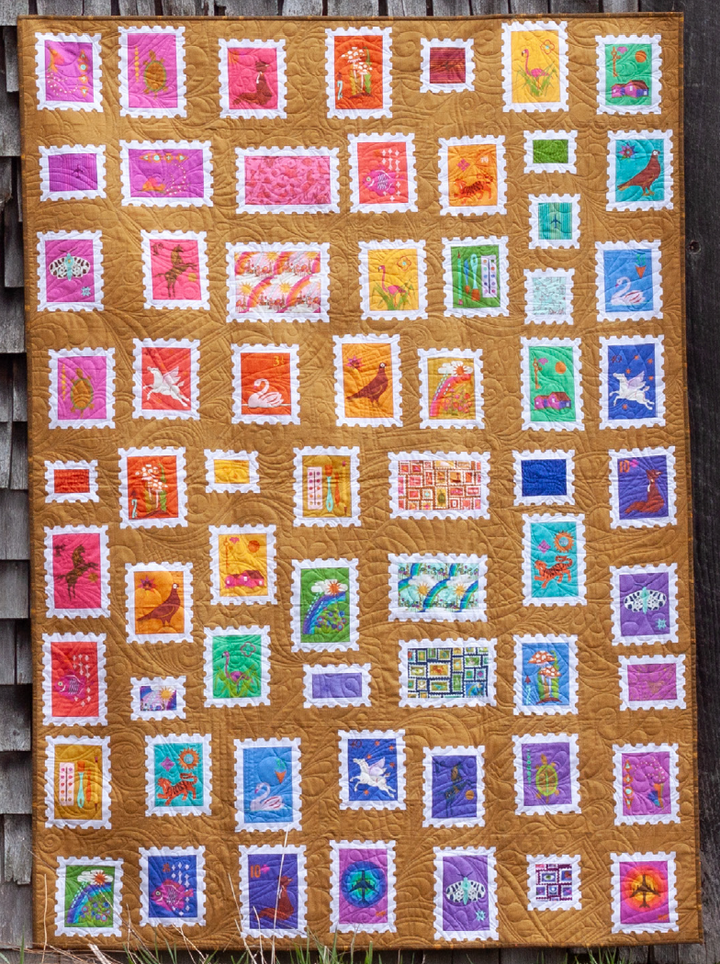 PREORDER - Postage Stamp Quilt Kit featuring Alison Glass - KITAG.POST