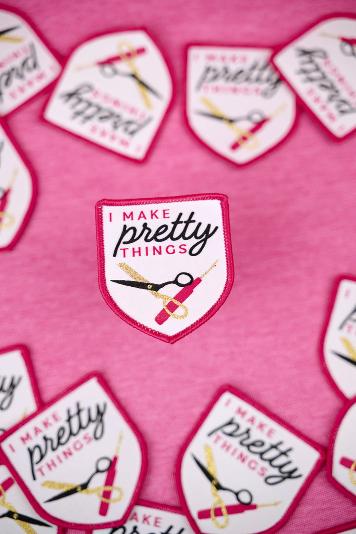 Make Pretty Things - Iron-On Woven Patch