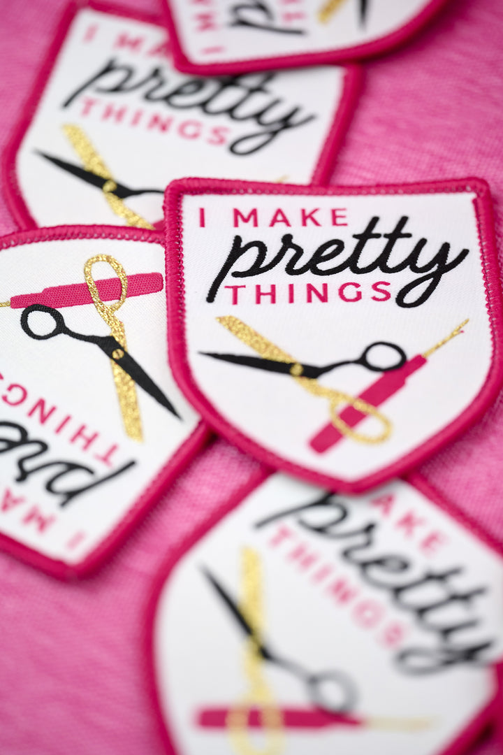 Make Pretty Things - Iron-On Woven Patch