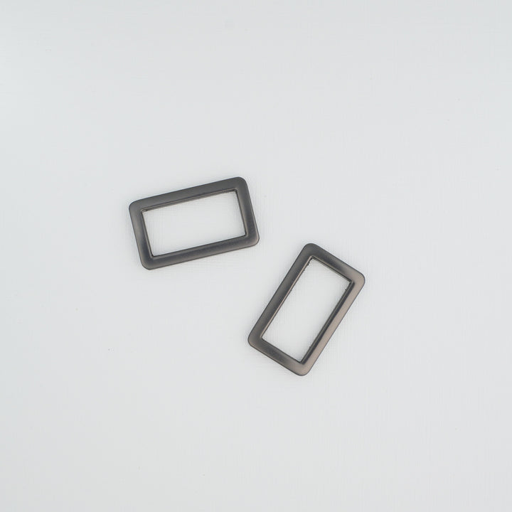 Pink Door Hardware - 1" Rectangle Ring - Gunmetal - 2 per pkg. - GM01RR