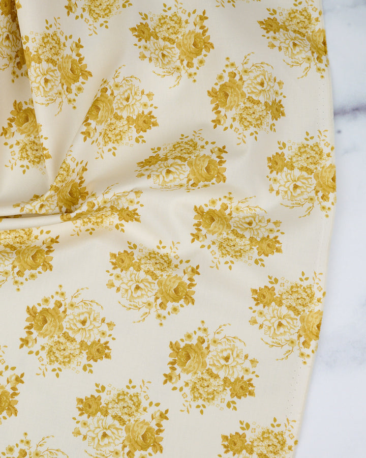 PREORDER - Sunday Brunch - Mia Sour Yellow - Tilda Fabrics - TIL100587 - Half Yard