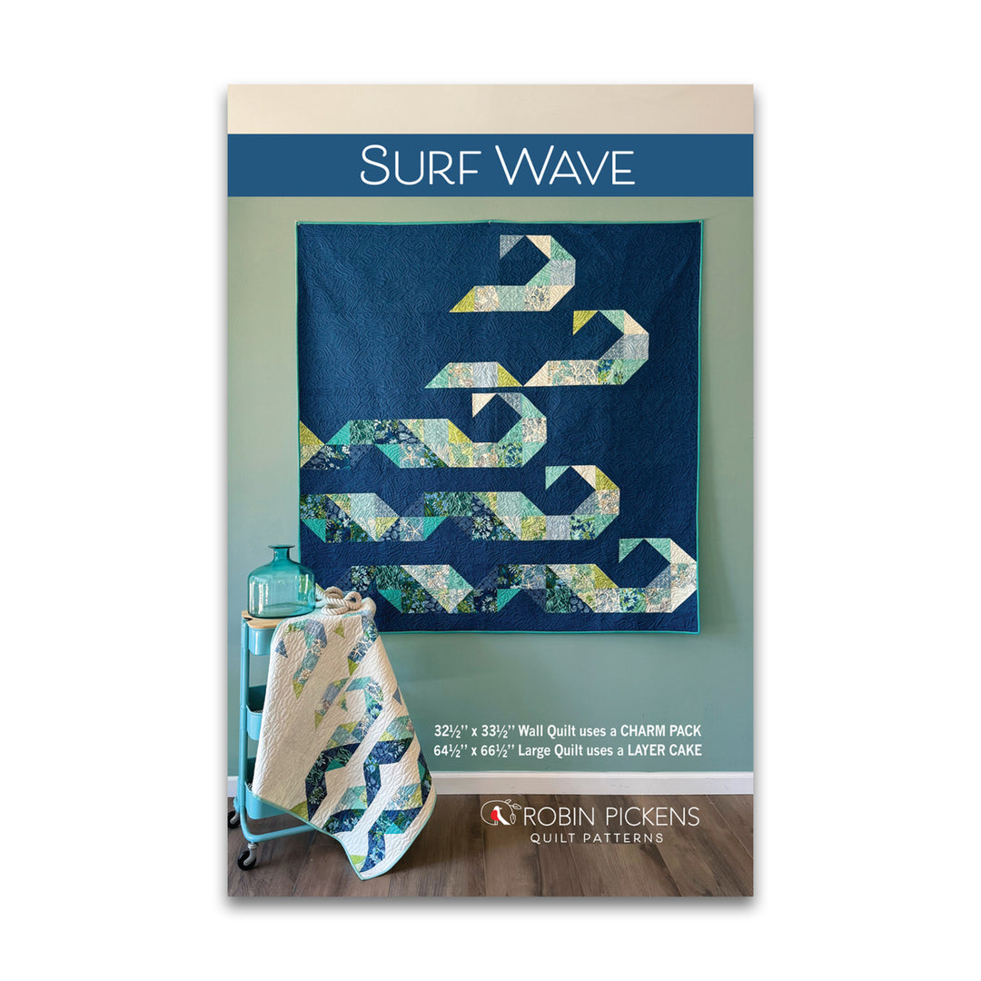PREORDER - Surf Waves - Quilt Pattern - Robin Pickens - RPQP SW160 - Paper Pattern