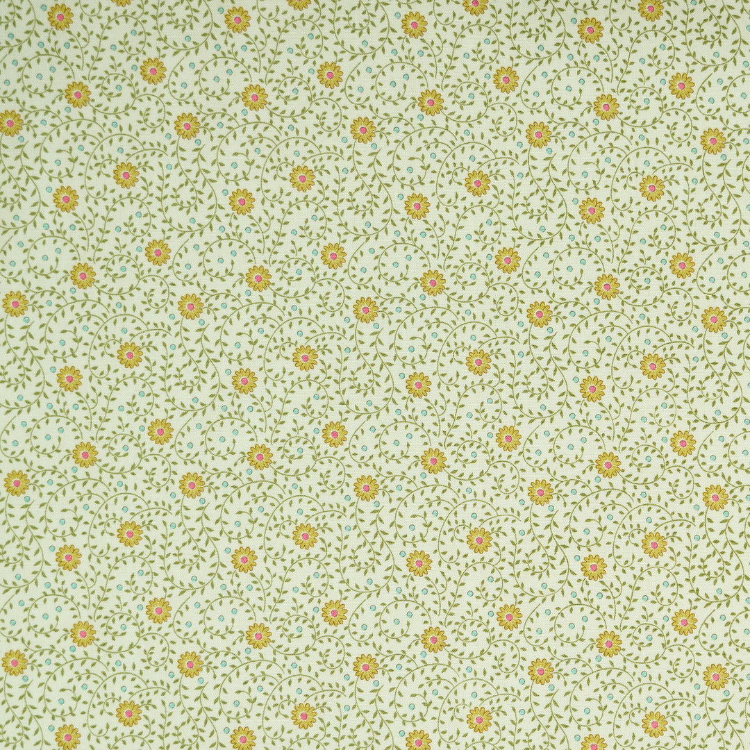 PREORDER - Sanctuary - Daisydream Pistachio - Tilda Fabrics - TIL100578 - Half Yard