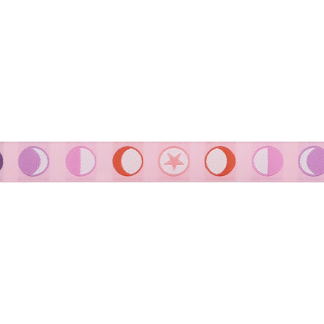 PREORDER - Renaissance Ribbons - Full Moon Forest II - Phases in Honey - 5/8" width - Tula Pink - One Yard