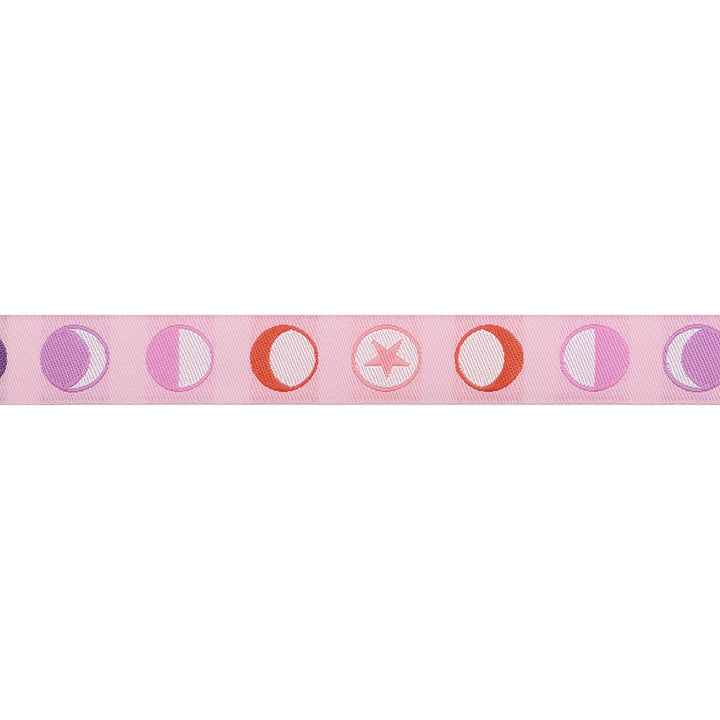 PREORDER - Renaissance Ribbons - Full Moon Forest II - Phases in Honey - 5/8" width - Tula Pink - One Yard