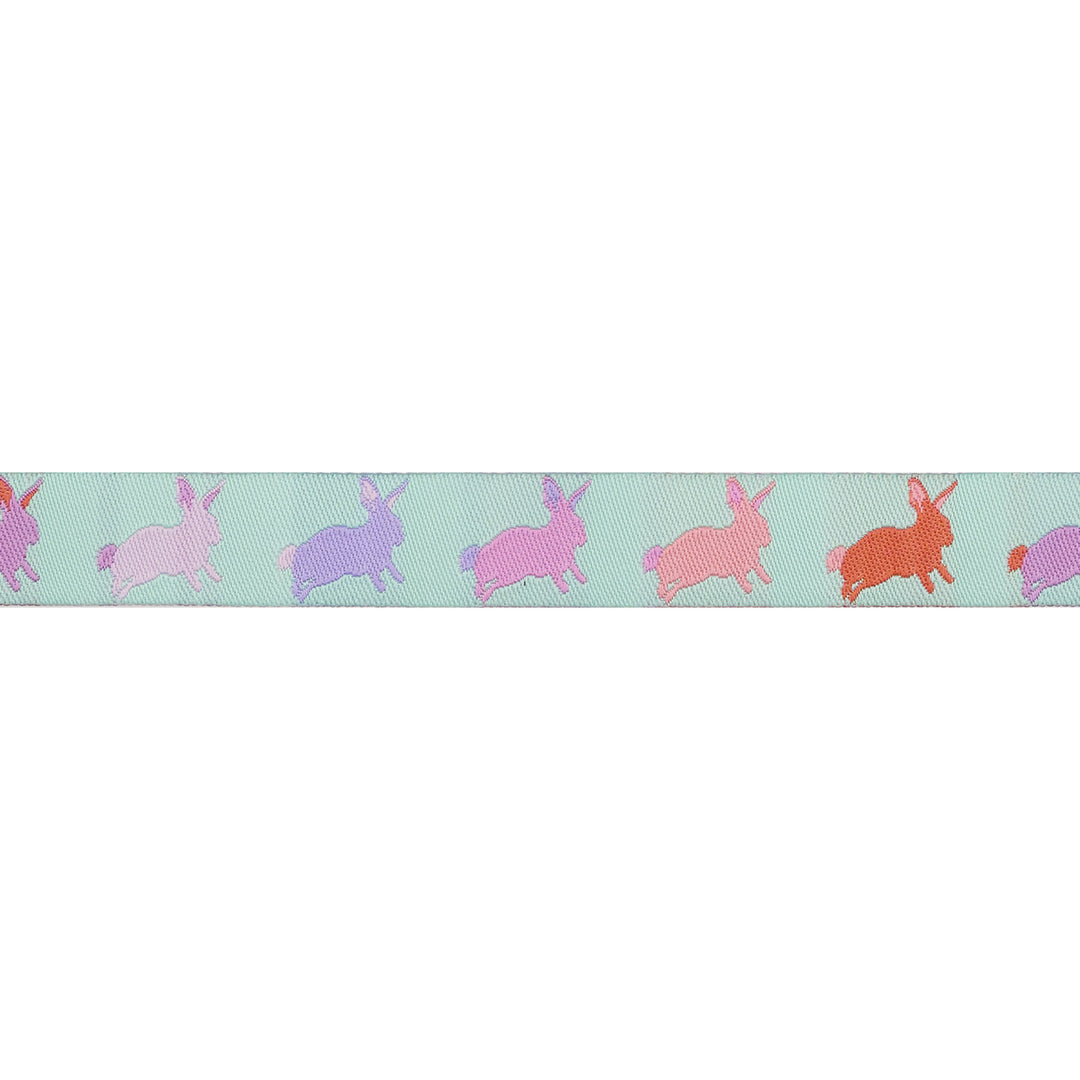 PREORDER - Renaissance Ribbons -  Full Moon Forest II - Hop To It in Blossom - 5/8" width - Tula Pink - One Yard