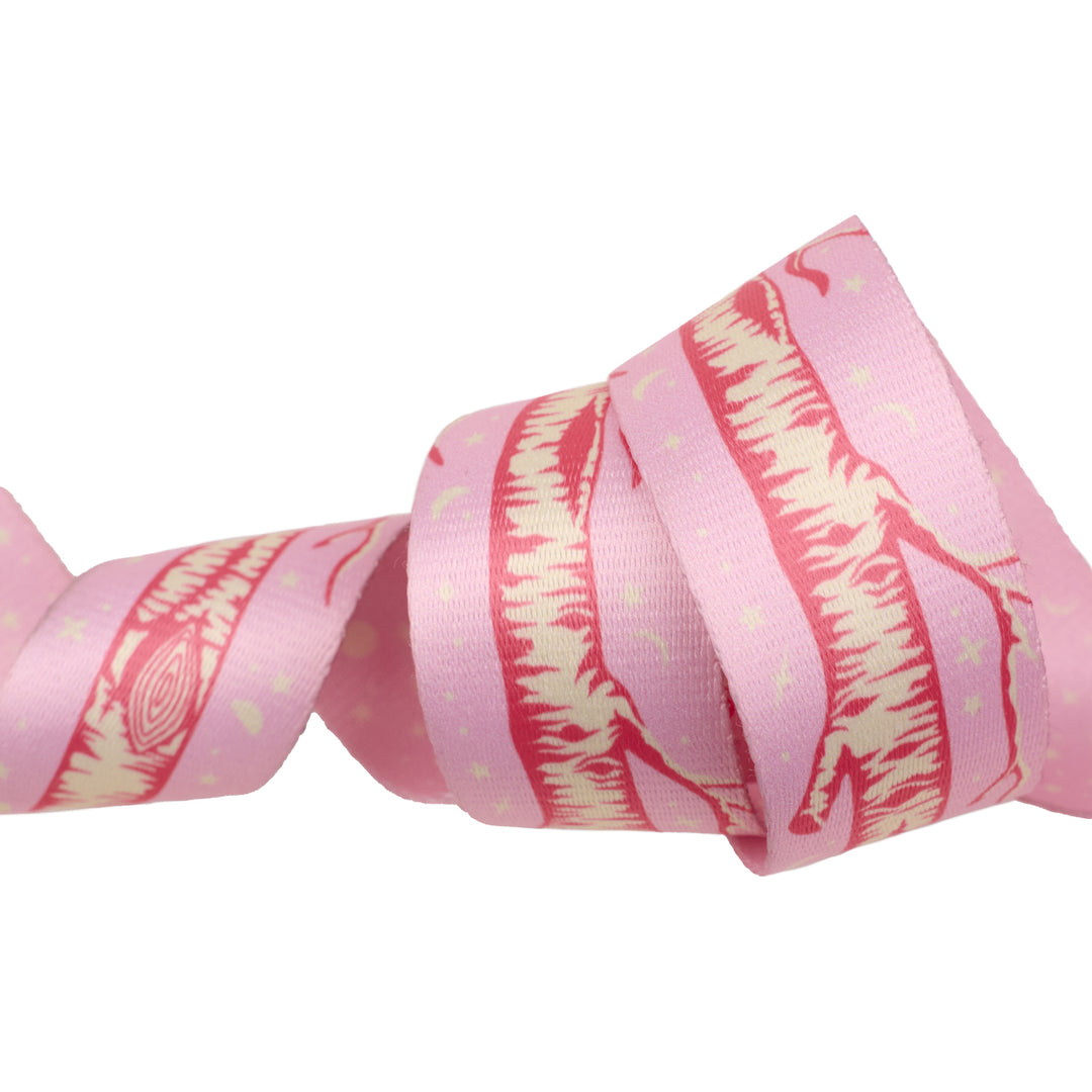 Renaissance Ribbons - Full Moon Forest II - Big Tree Webbing in Honey - 1-1/2" width - Tula Pink