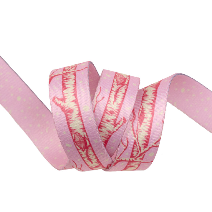 Renaissance Ribbons - Full Moon Forest II - Little Tree Webbing in Honey - 1" width - Tula Pink