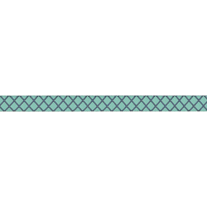 PREORDER - Renaissance Ribbons - True Colors 2025 - On the Grid in Raindrop - 3/8" width - By Tula Pink - One Yard