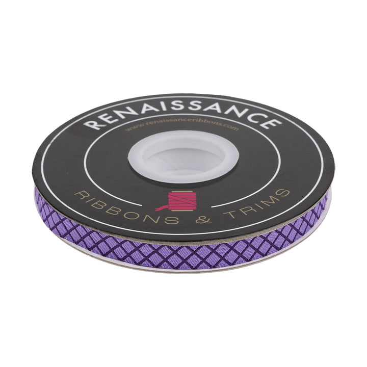 PREORDER - Renaissance Ribbons - True Colors 2025 - On the Grid in Mysterious - 3/8" width - By Tula Pink - One Yard