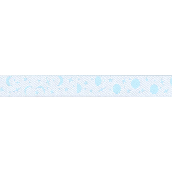 PREORDER - Renaissance Ribbons - True Colors 2025 - Space Sprinkles in Waterfall - 5/8" width - By Tula Pink - One Yard